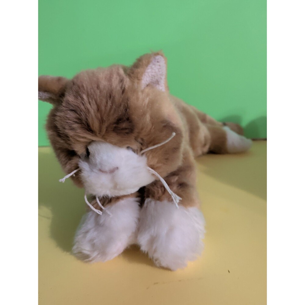 The Bearington Collection "Tabby"  Brown Kitty Cat Plush Stuffed Animal 17”
